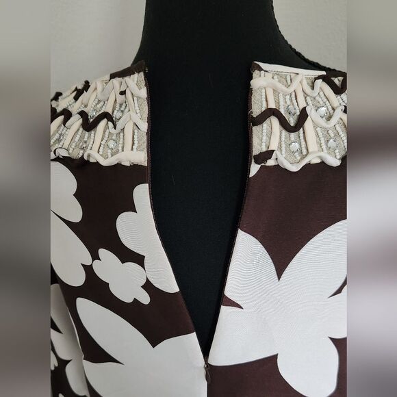 Tory Burch Brown Floral Dress - Picture 6 of 9